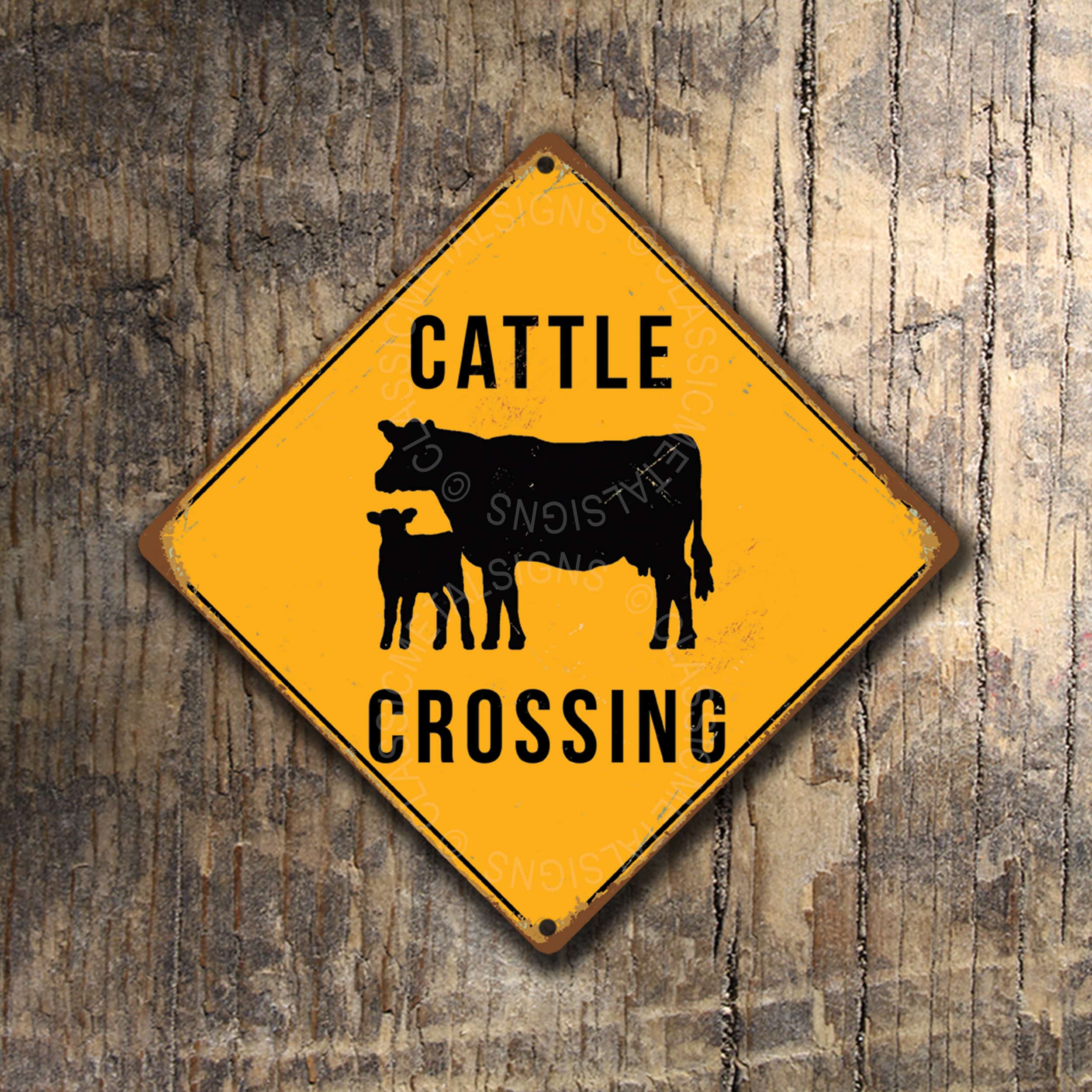 Cattle Crossing Signs