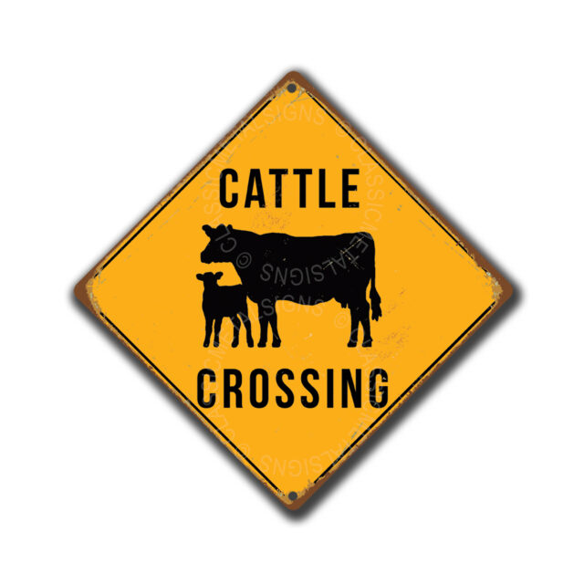 Cattle Crossing Shed Sign Cattle Signs Crossing Signs Cattle Xing