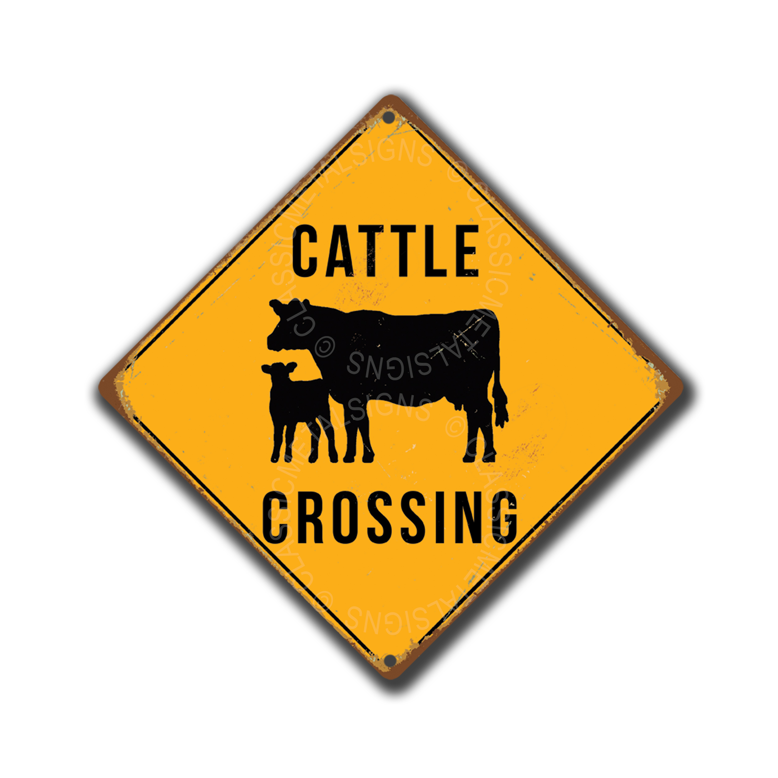 Cattle Crossing Sign