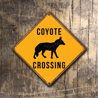 Coyote Crossing Signs