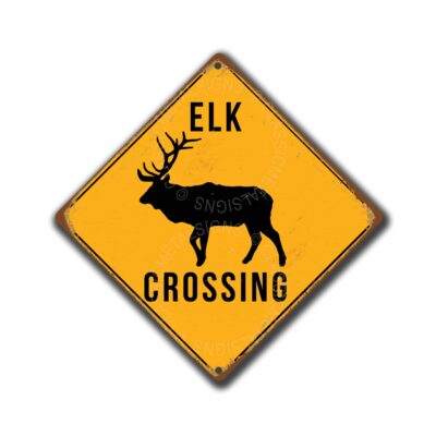 Elk Crossing Signs