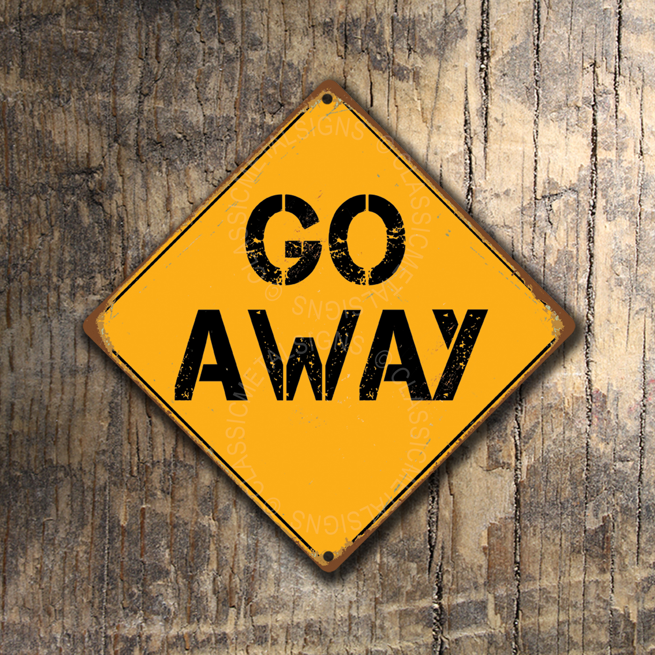 Go Away Sign