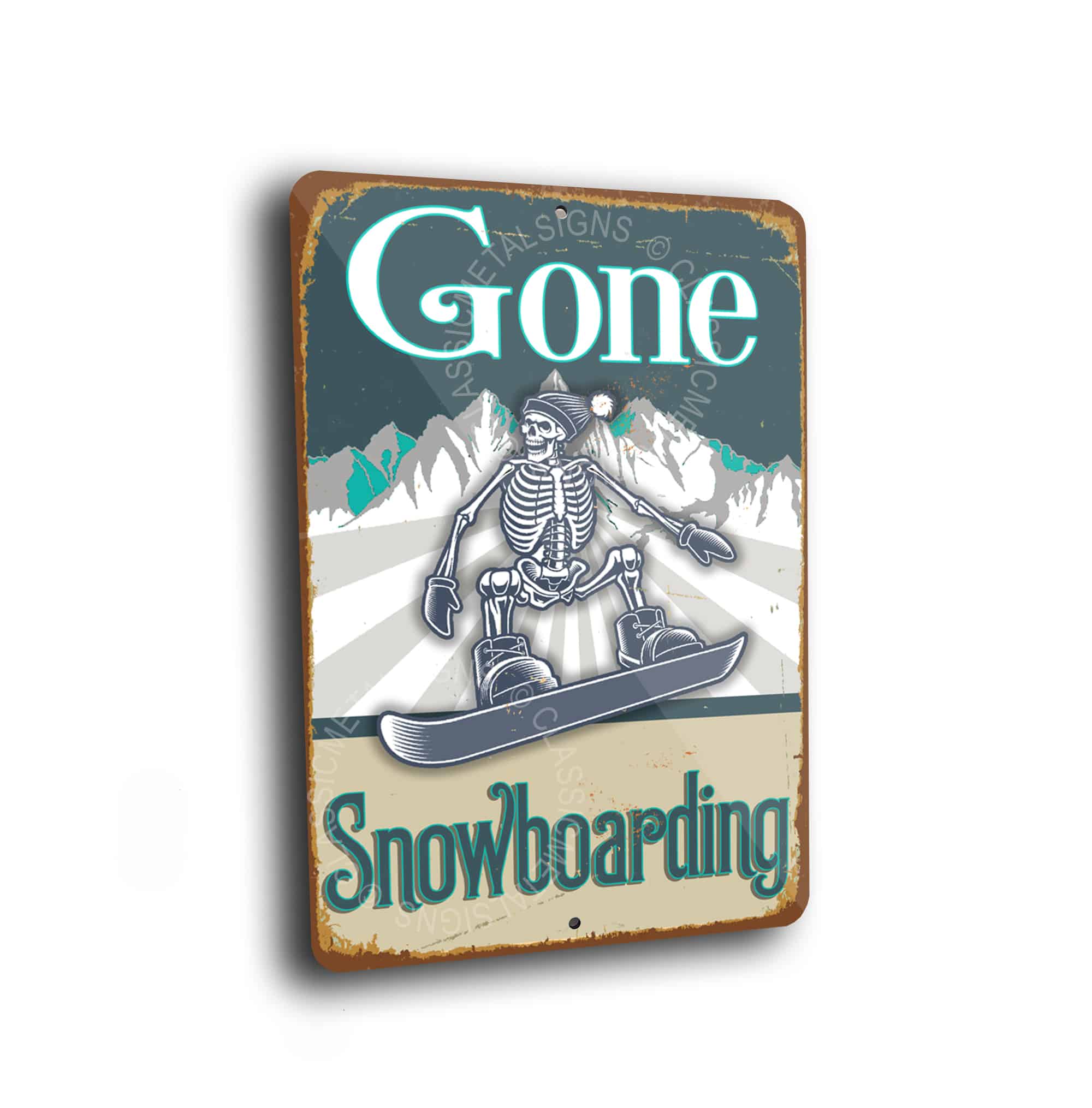 Gone Snowboarding Signs