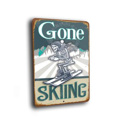 Gone skiing Signs