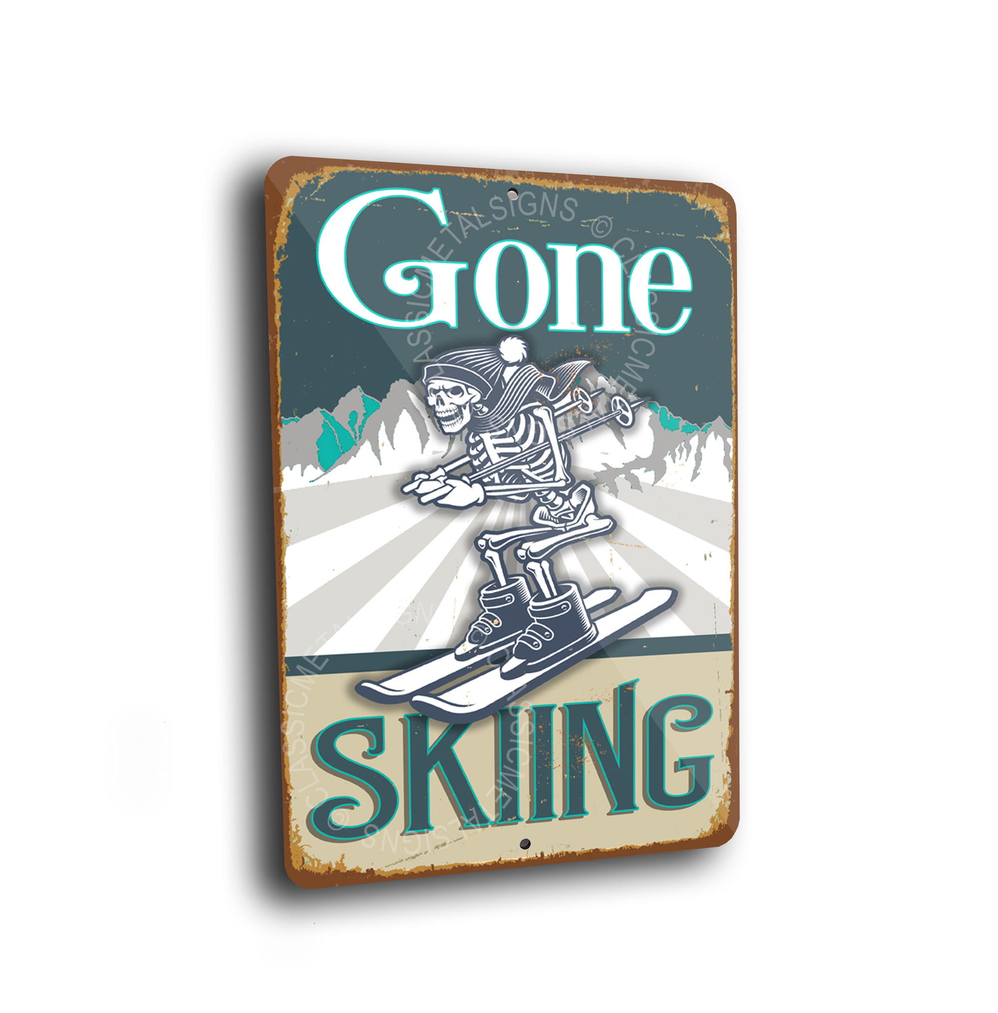 Gone skiing Signs
