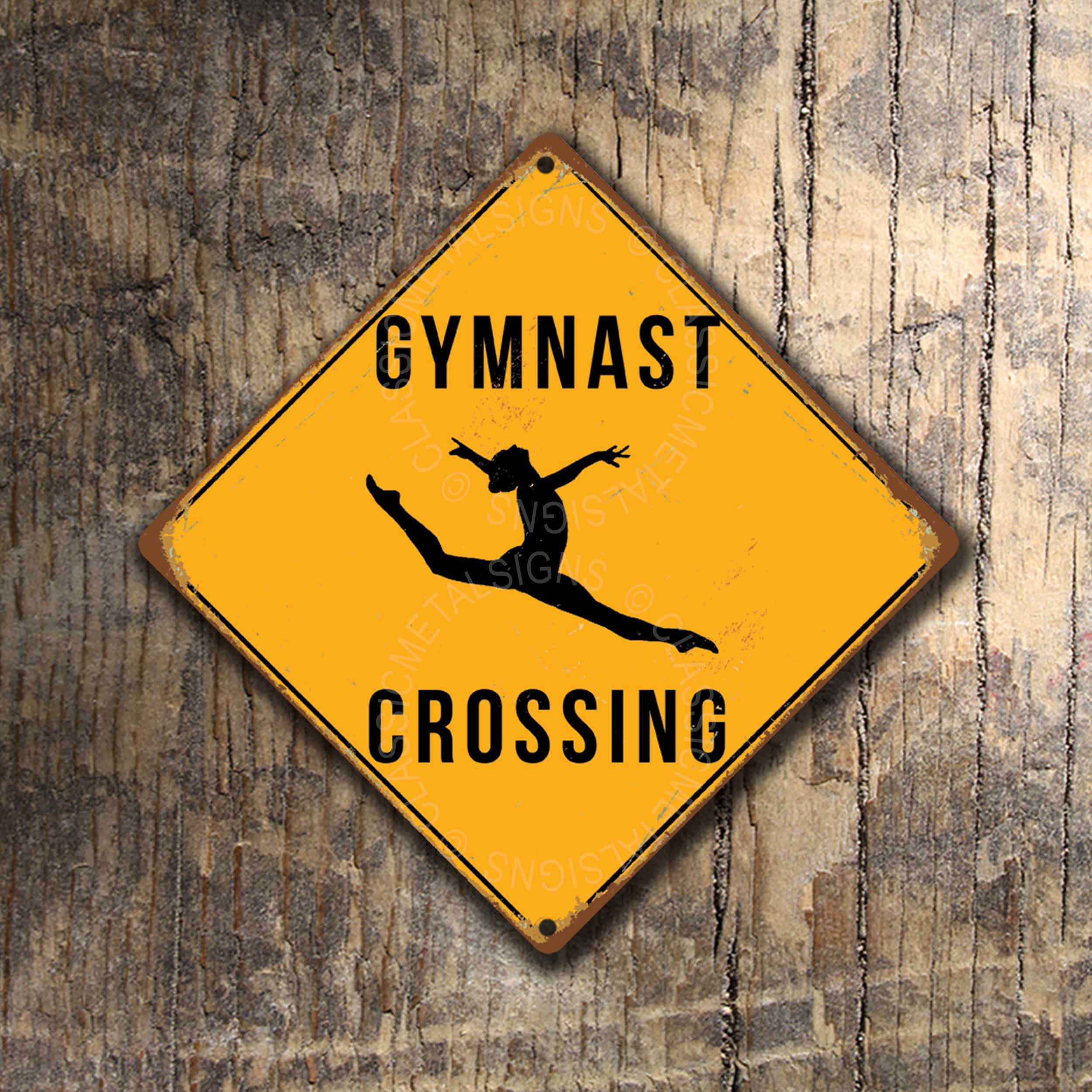 Gymnast Crossing Sign