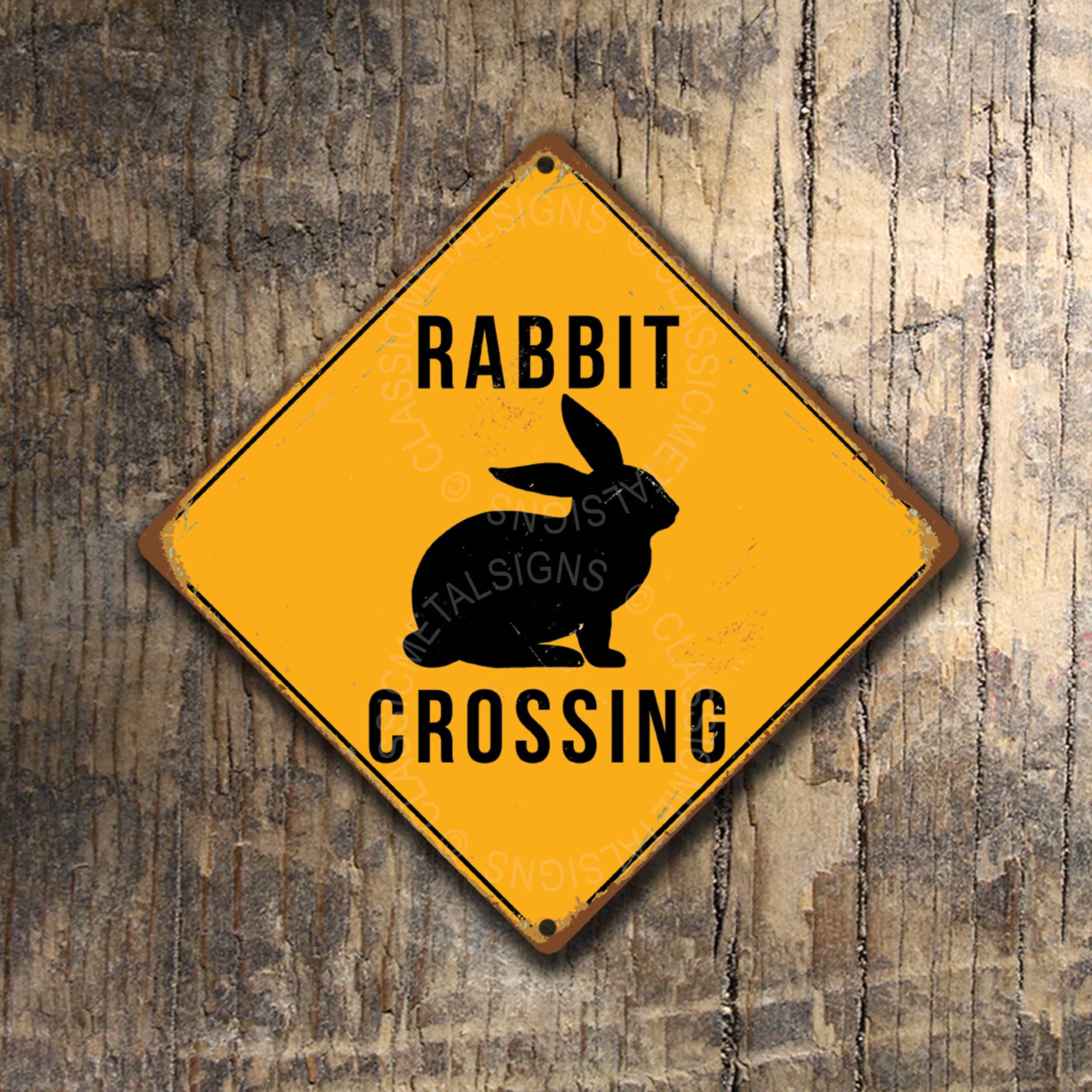 Rabbit Crossing Signs