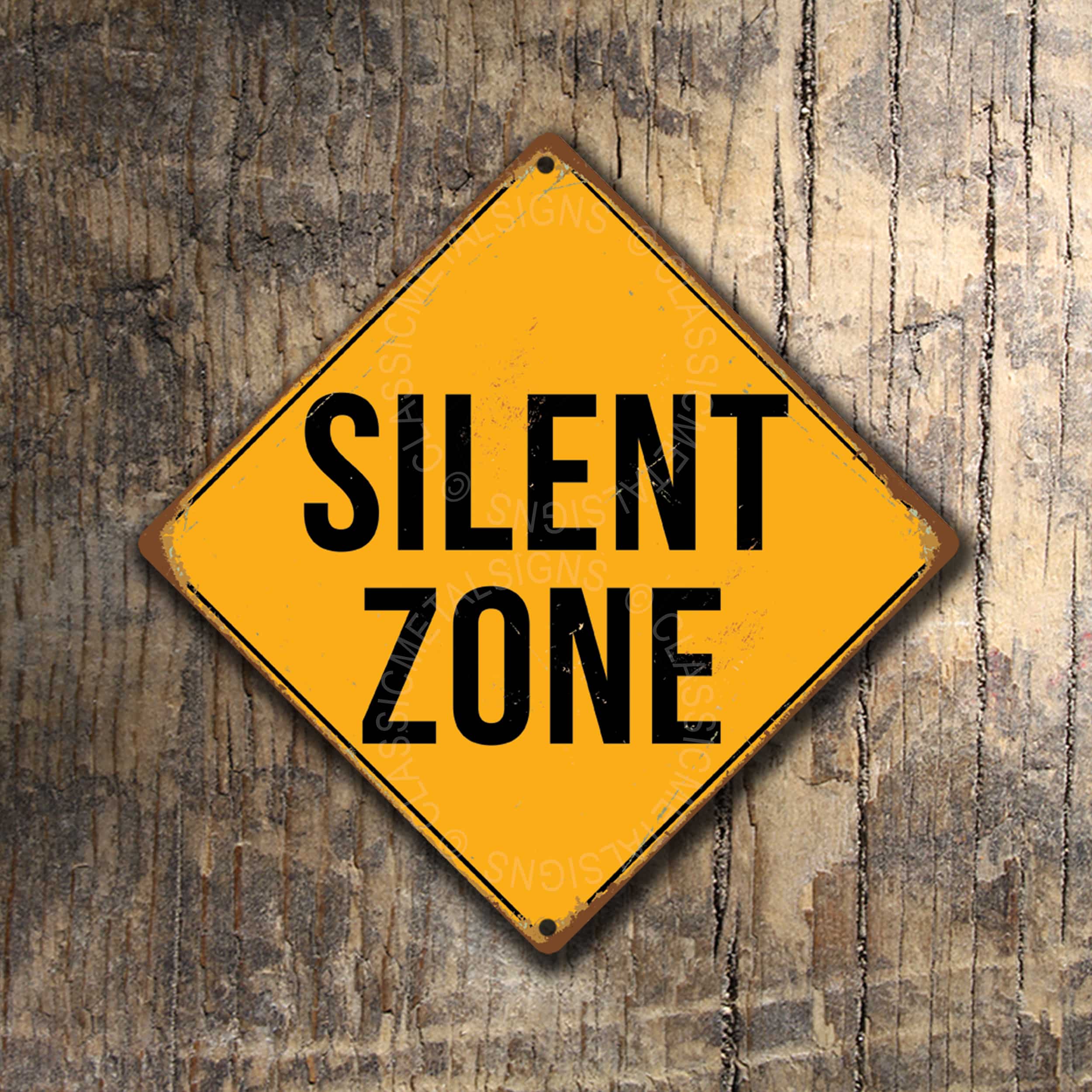 Silent Zone Sign