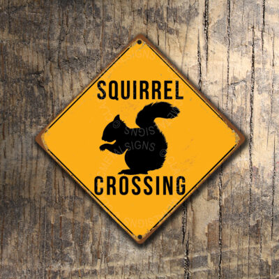 Squirrel Crossing Signs