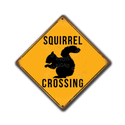 Squirrel Crossing Sign