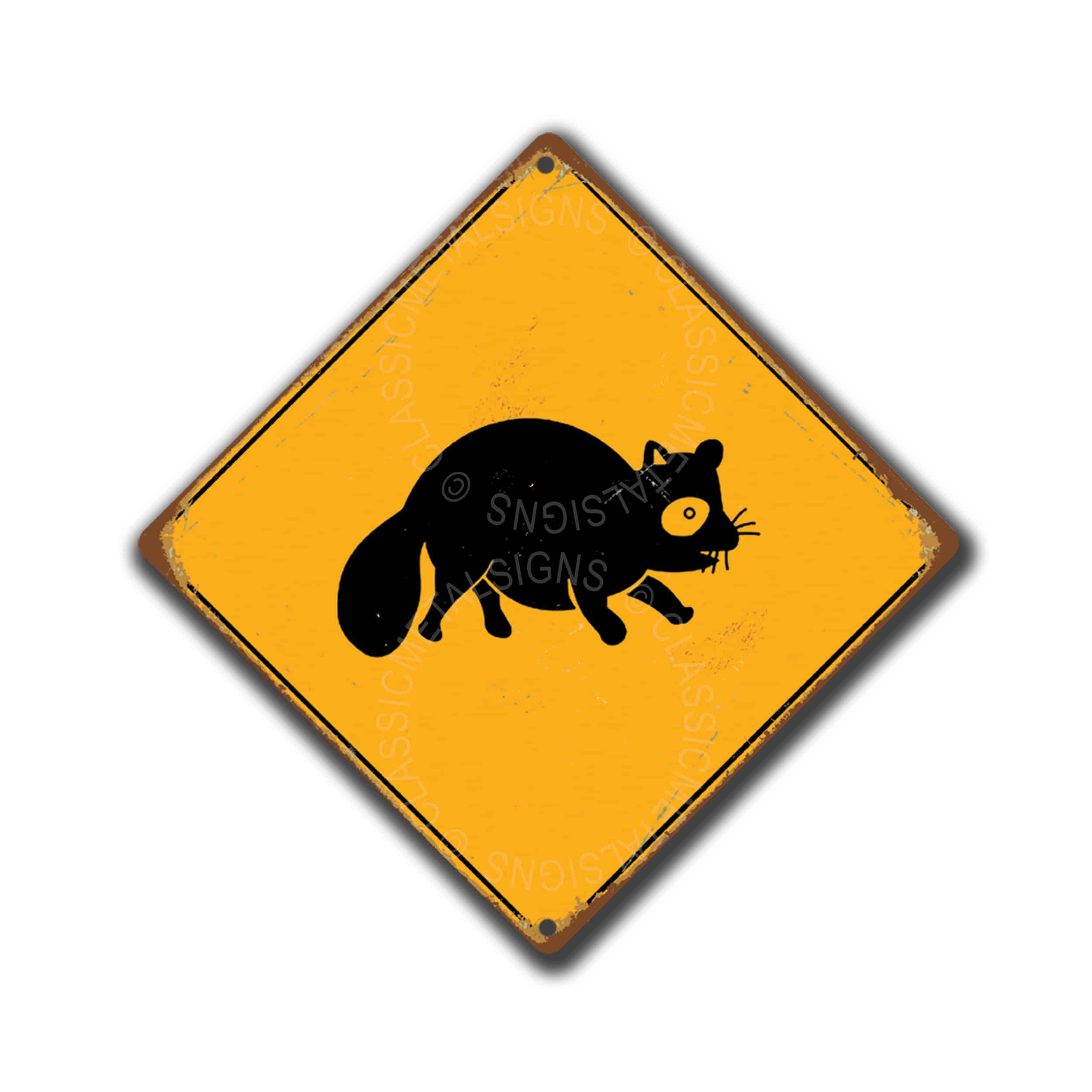 Tanuki Crossing Sign