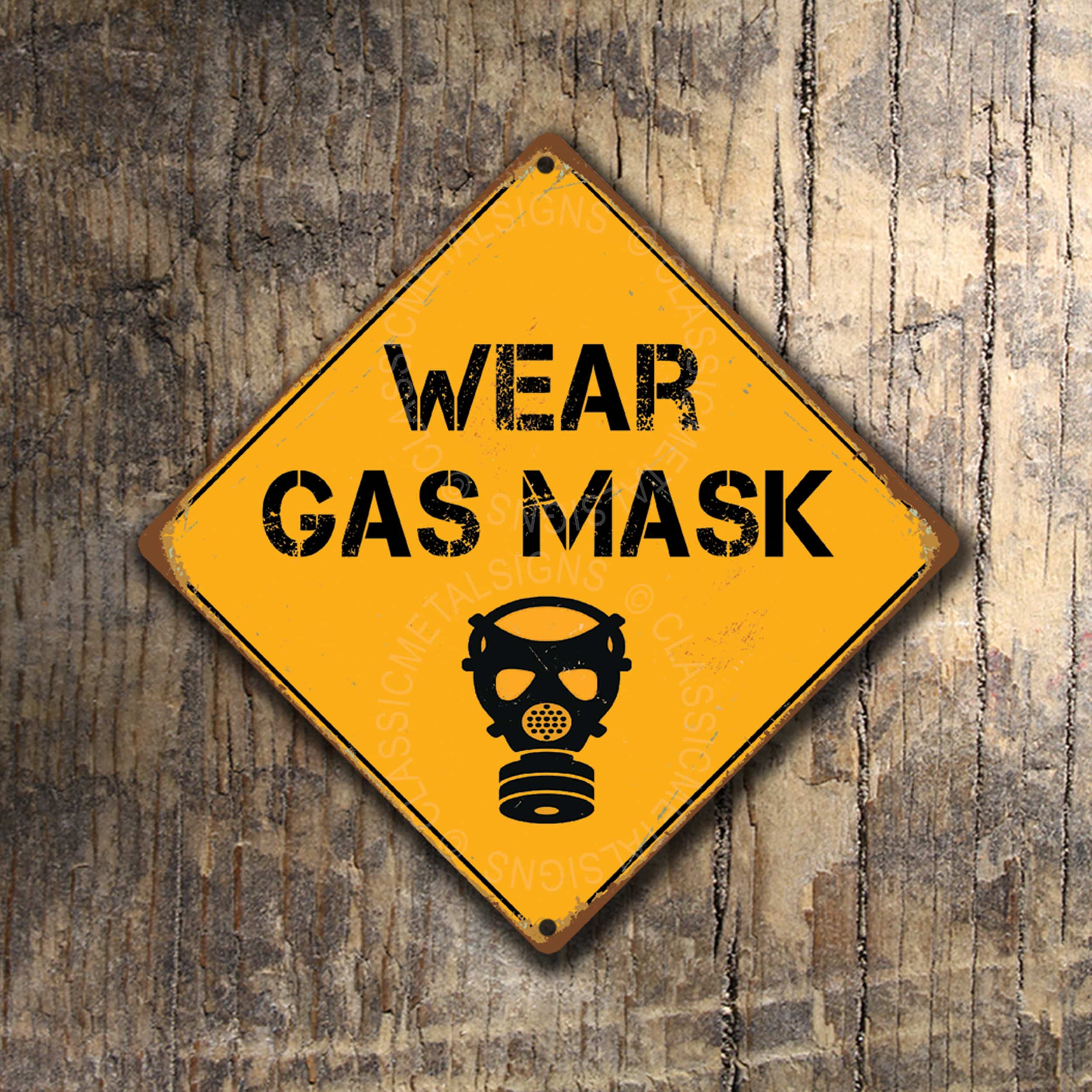 Wear Gas Mask Sign