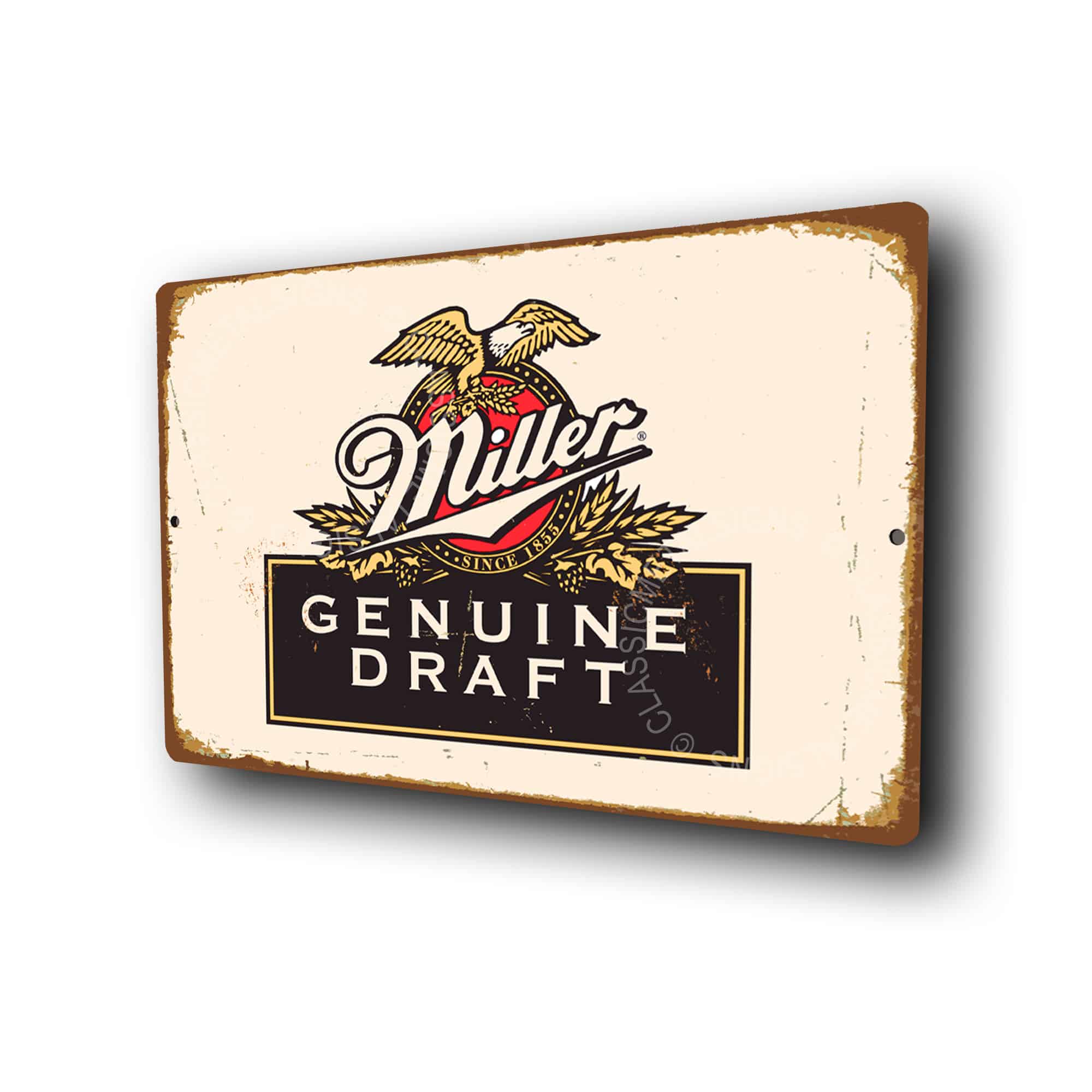 Miller Beer Sign Vintage Bar Signs Classic Metal Signs Miller Beer