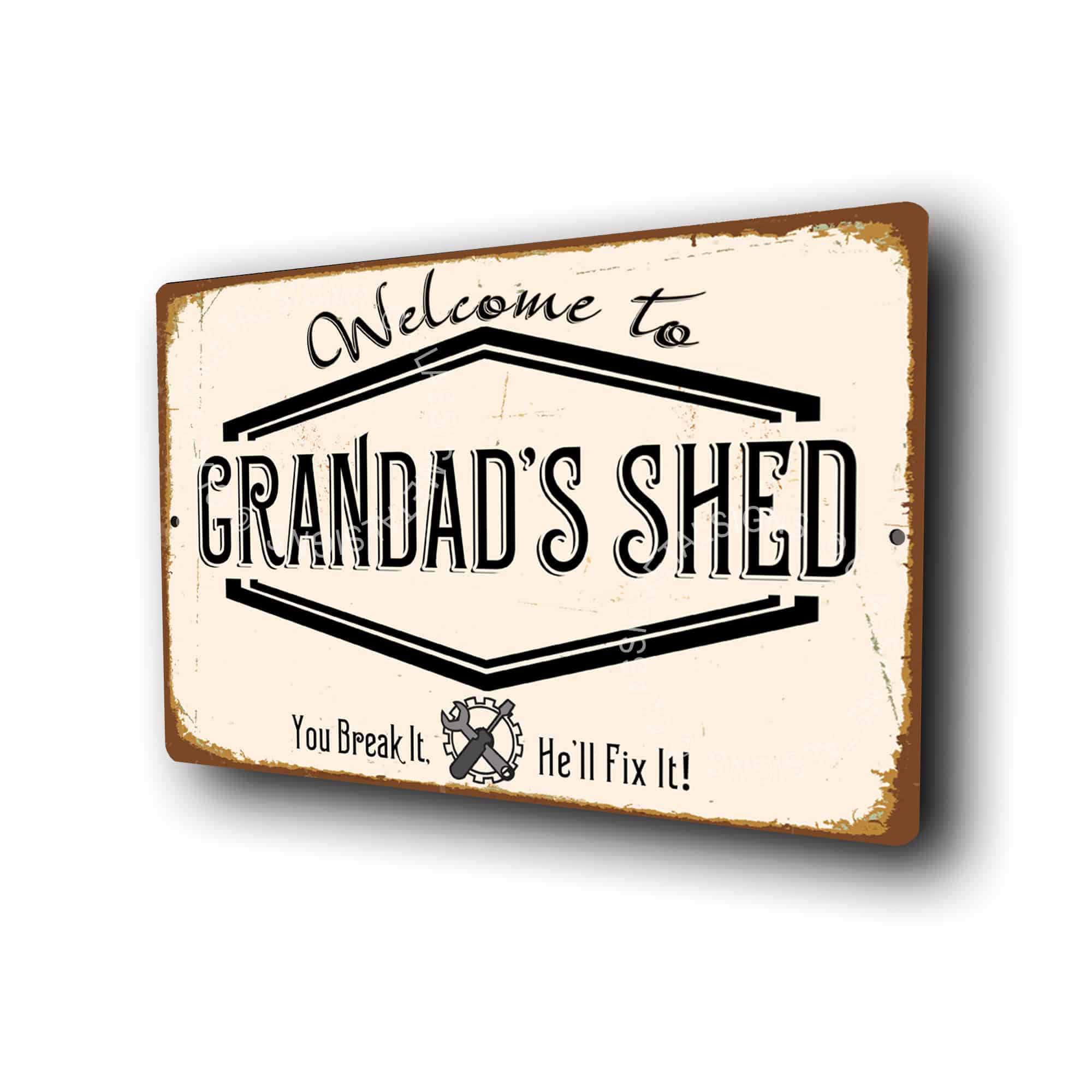 Grandad's Shed Sign