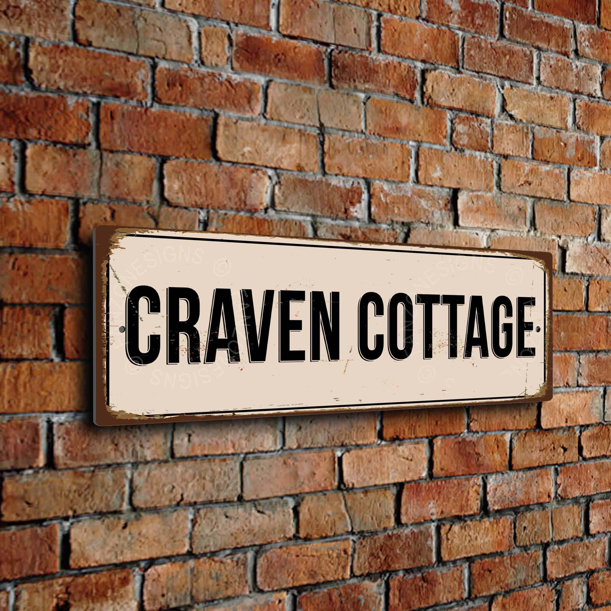 Craven Cottage Stadium Sign