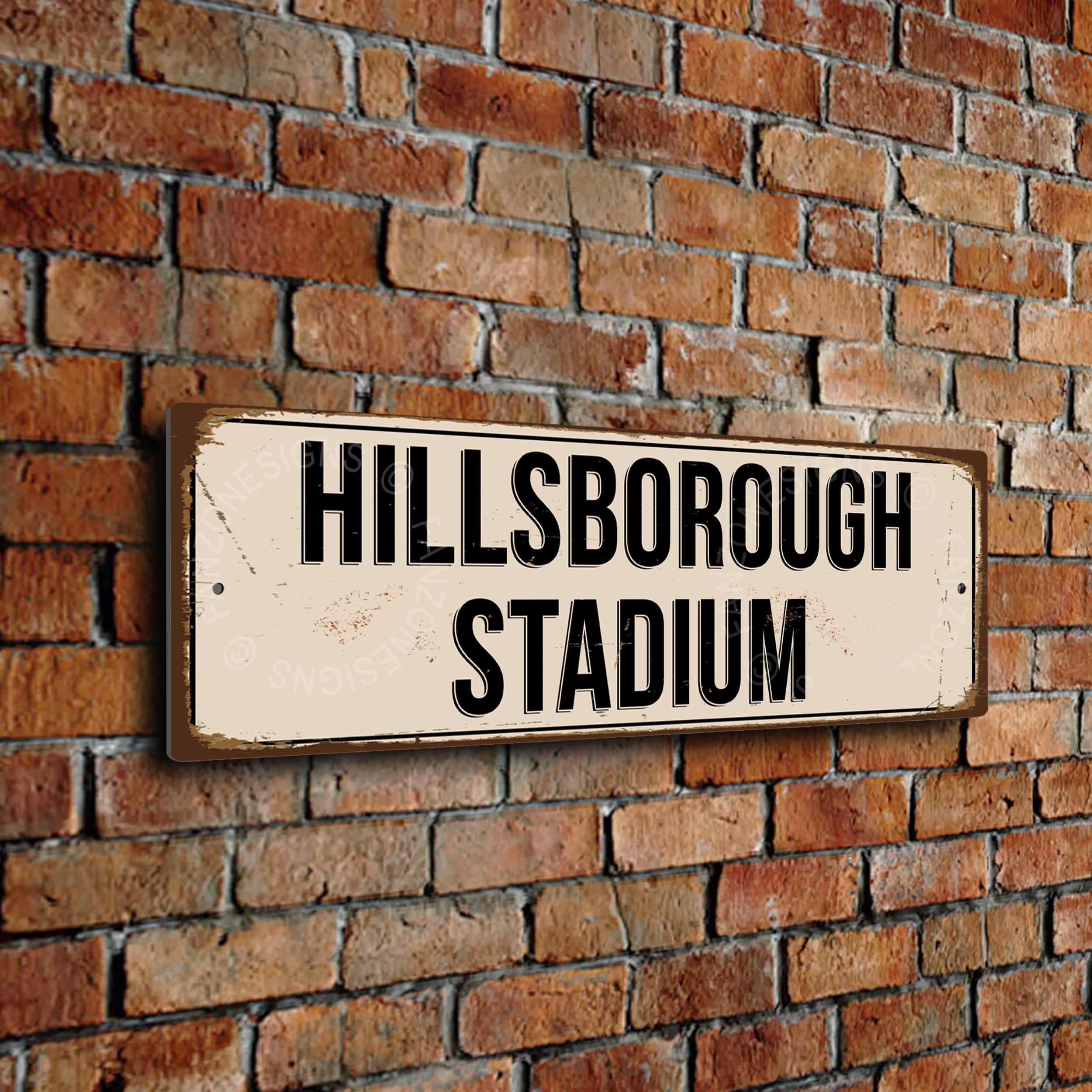 Hillsborough Stadium Sign