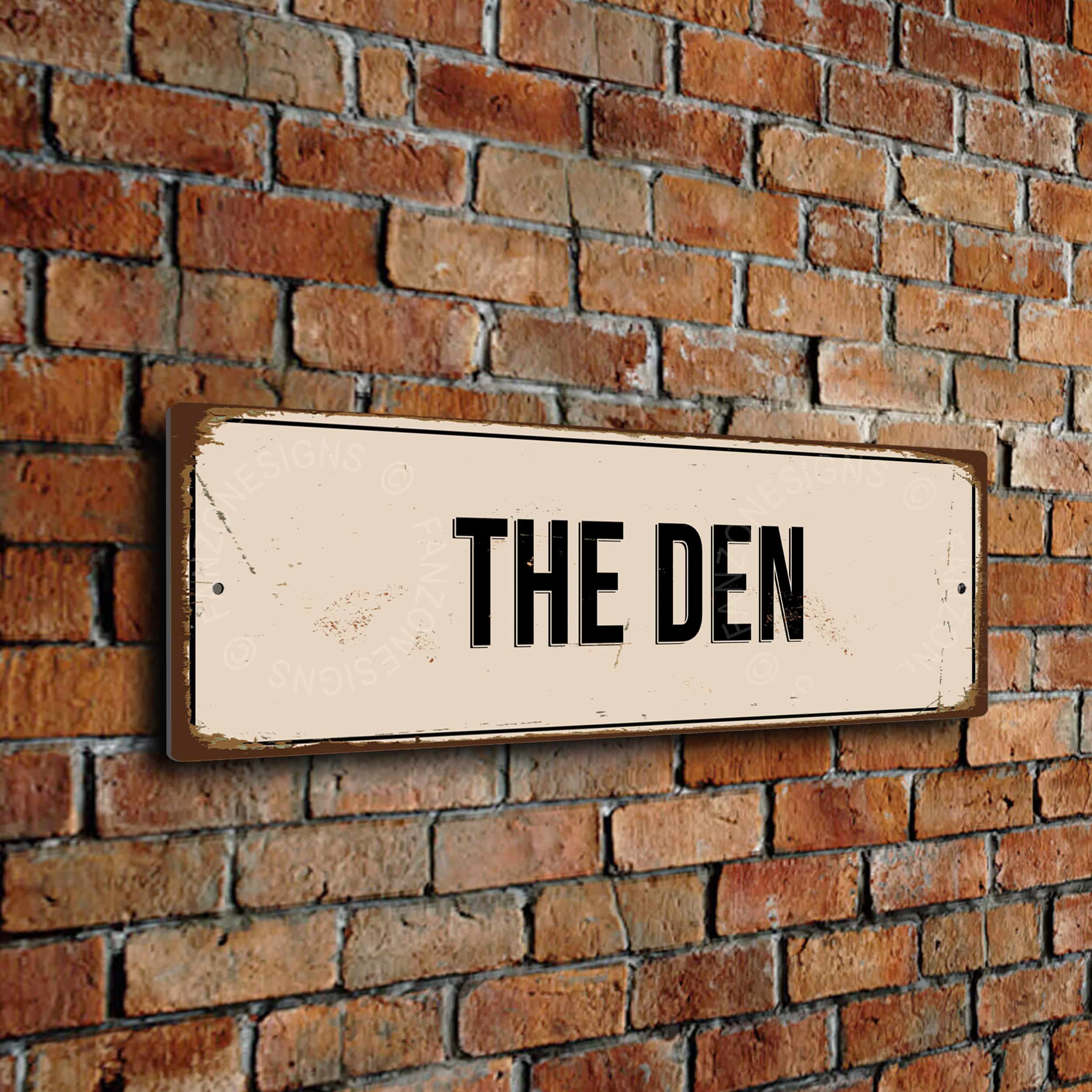 The Den Stadium Sign