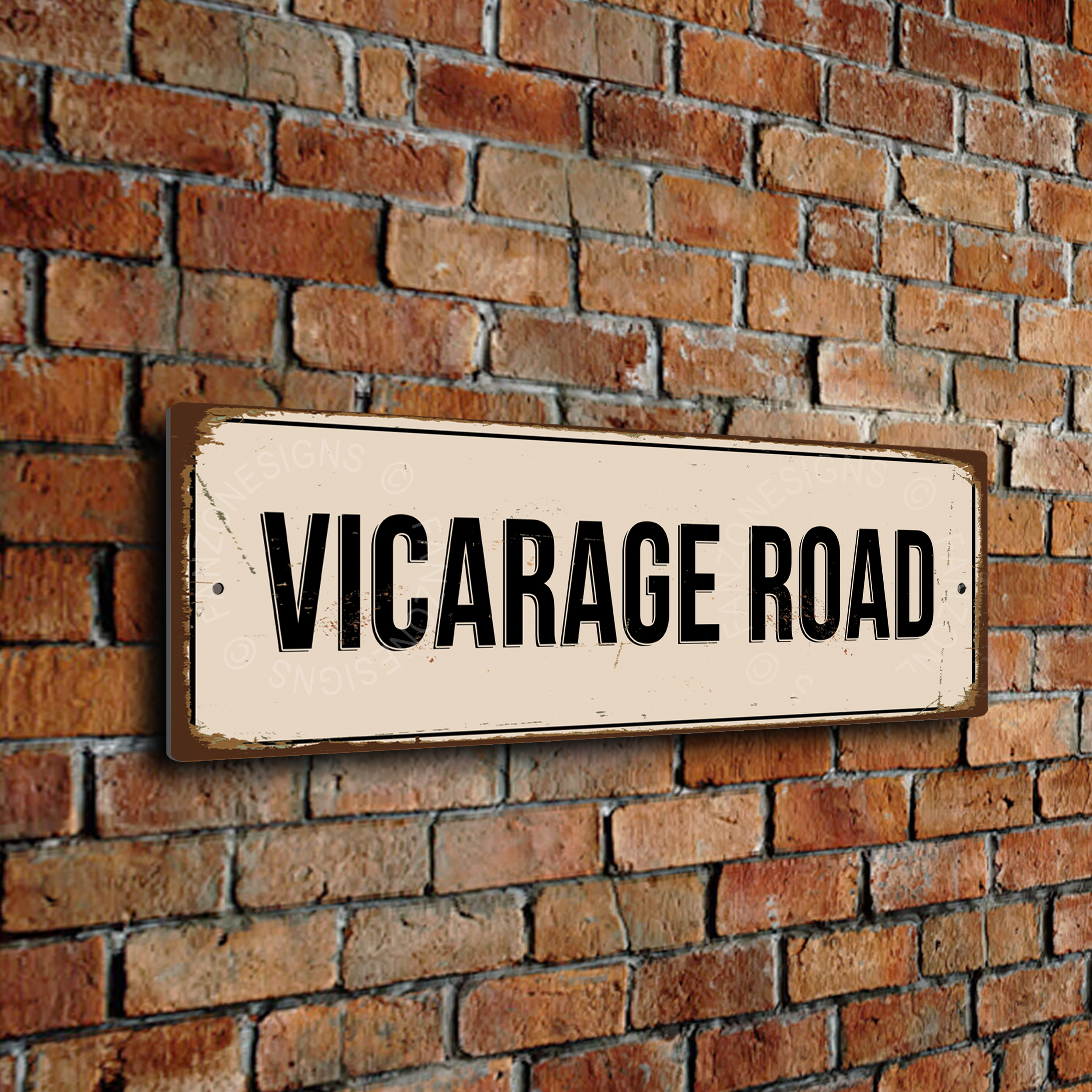 Vicarage Road Stadium Sign