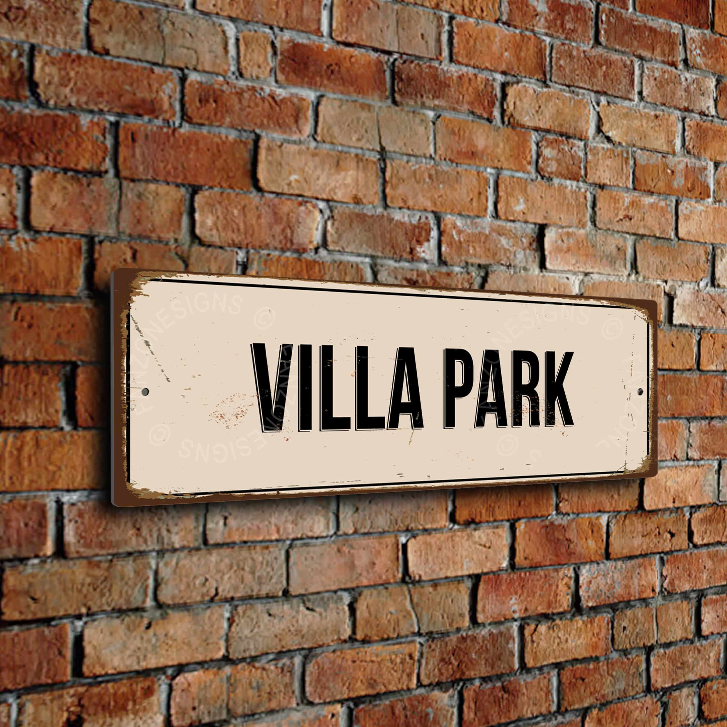 Villa Park Stadium Sign