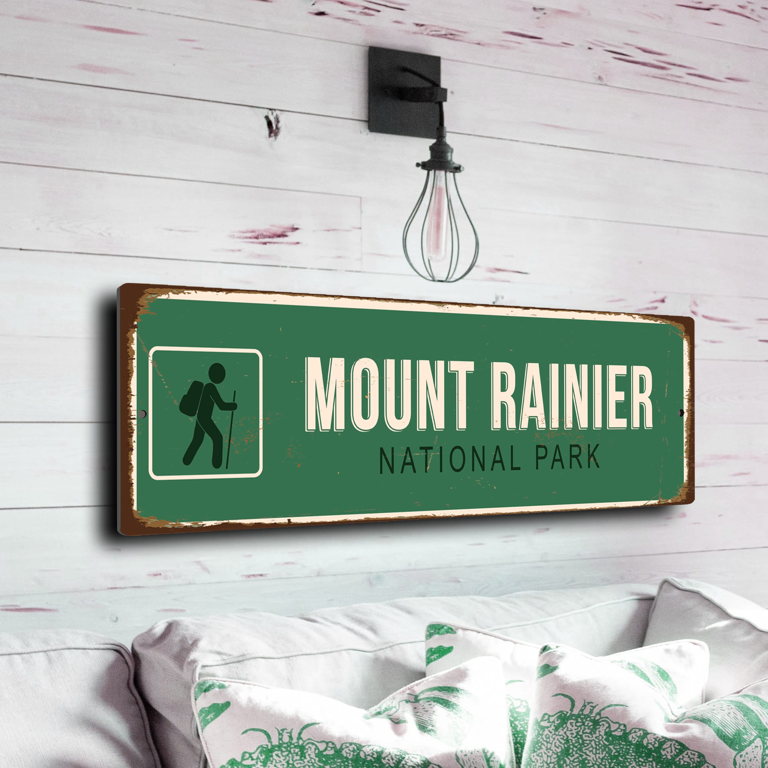 Mount Rainier National Park Sign