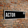 Actor street sign