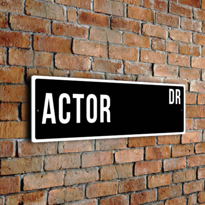 Actor street sign