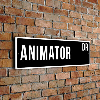 Animator street sign