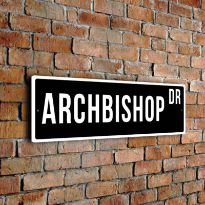Archbishop street sign