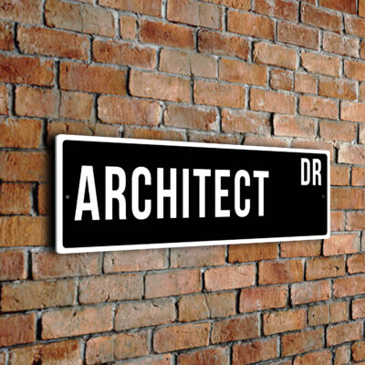 Architect street sign
