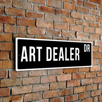 Art Dealer street sign