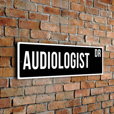 Audiologist street sign