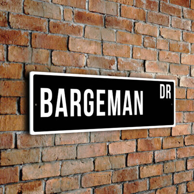 Bargeman street sign