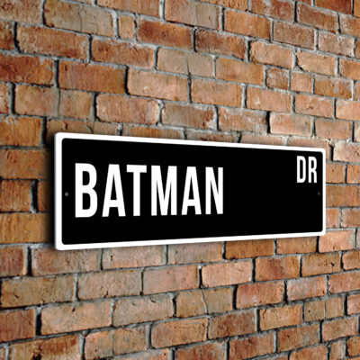 Batman street sign