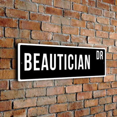 Beautician street sign