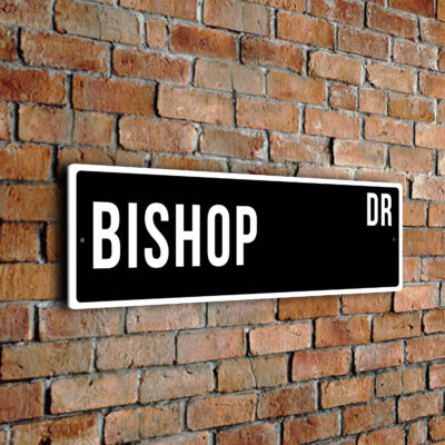 Bishop street sign