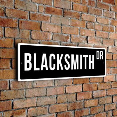 Blacksmith street sign