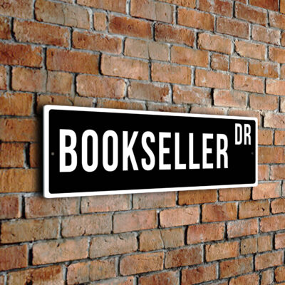 Bookseller street sign