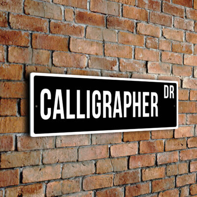 Calligrapher street sign