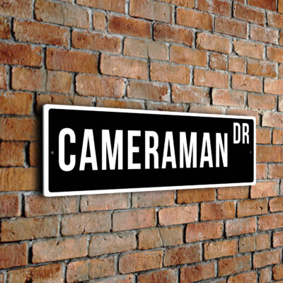 Cameraman street sign