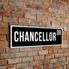 Chancellor street sign