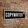 Copywriter street sign