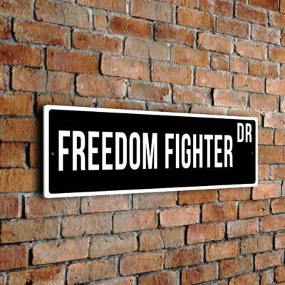 Freedom Fighter street sign