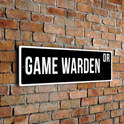 Game-Warden street sign