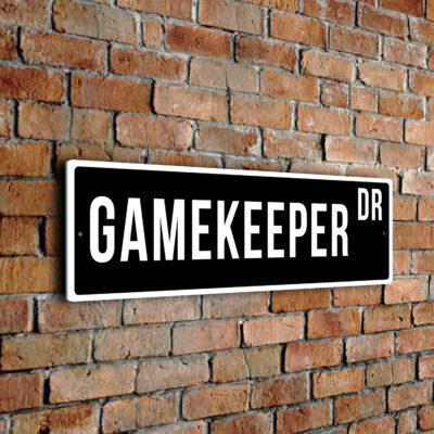 Gamekeeper street sign
