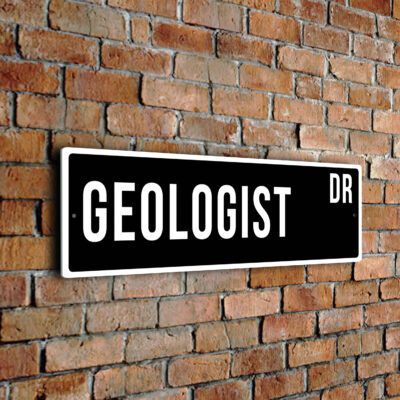 Geologist street sign