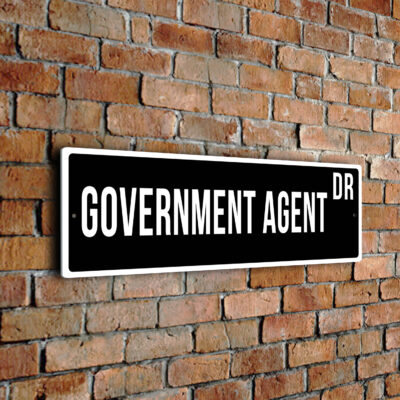 Government-Agent street sign