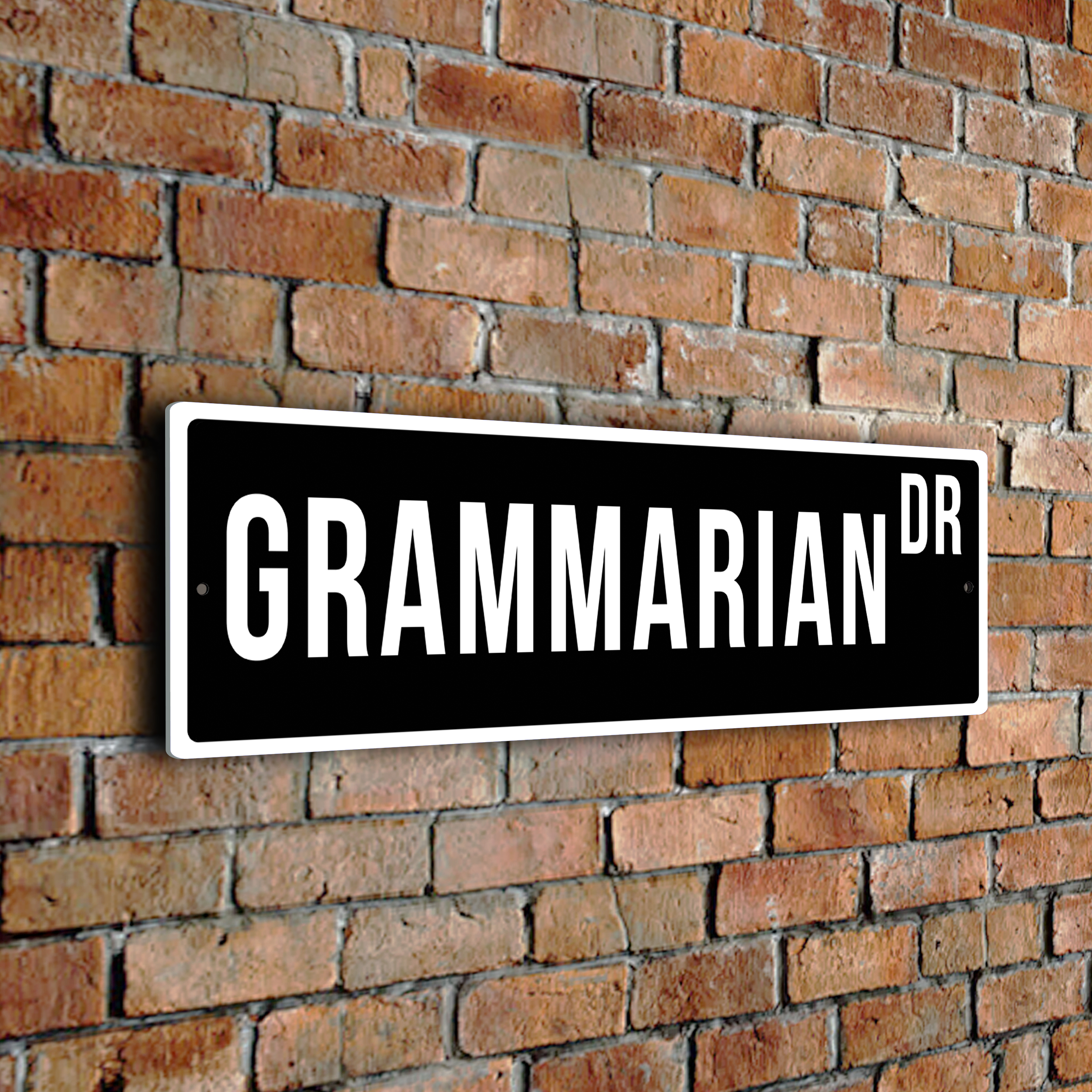 Grammarian street sign