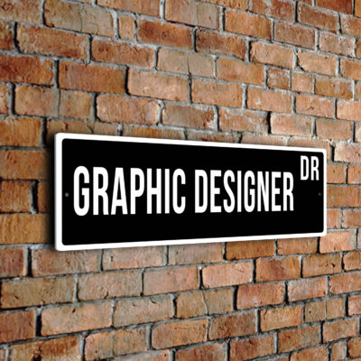 Graphic Designer street sign