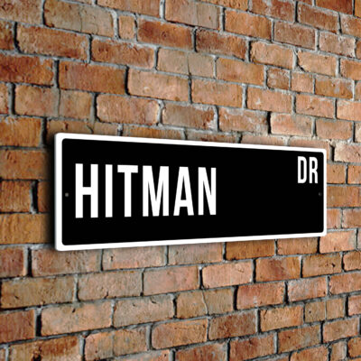 Hitman street sign