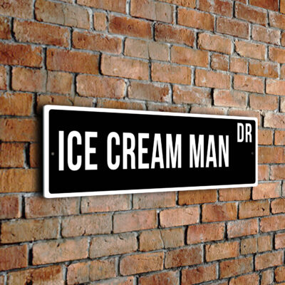 Ice Cream Man street sign